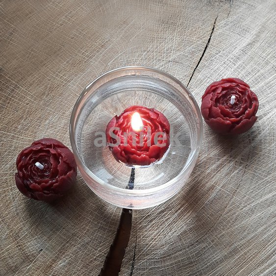 plovoucí - čajová svíčka ze včelího vosku